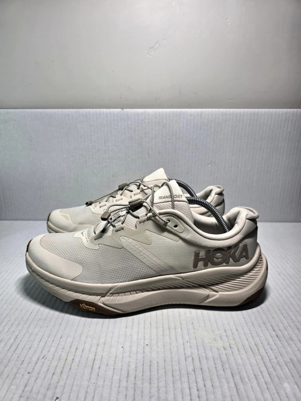 Hoka Transport Athletic Shoes Cream US 11